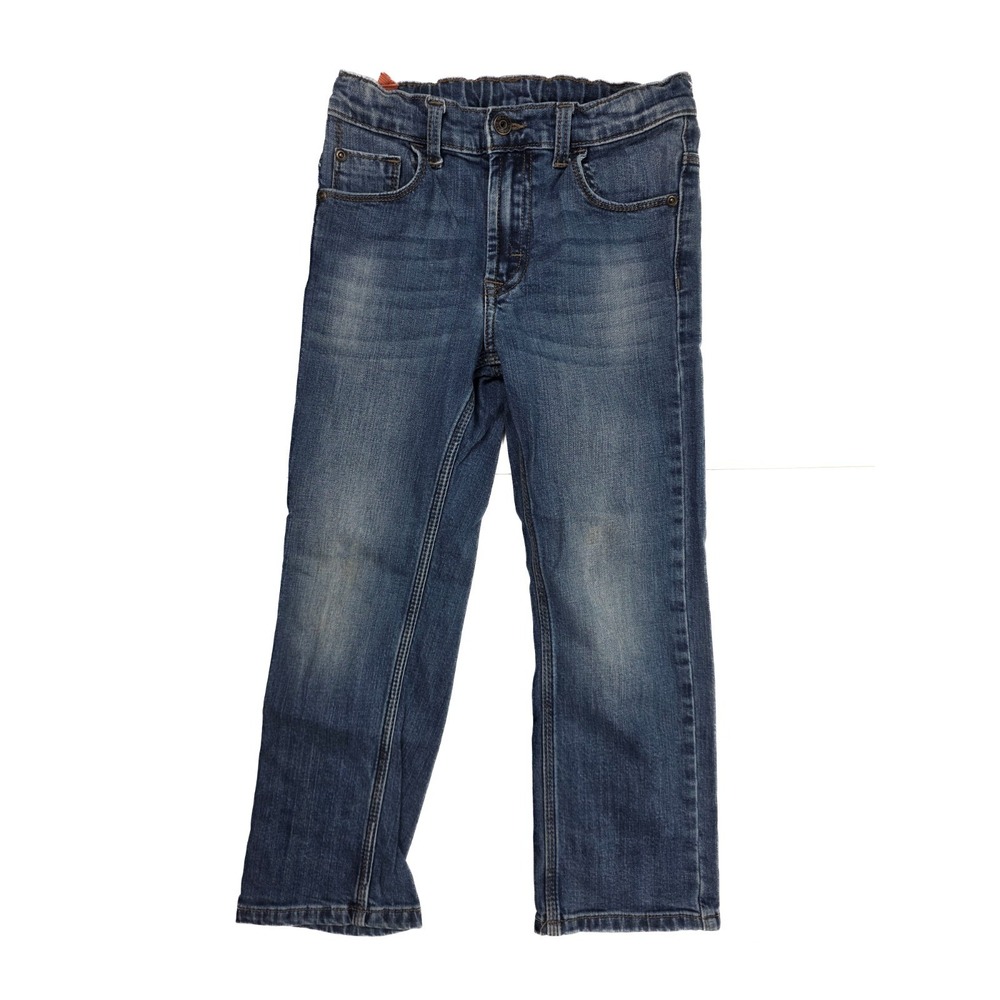 Wrangler Adjustable Classic Fit Dark Blue Straight Leg Jeans Boy's Size 7R 23x20